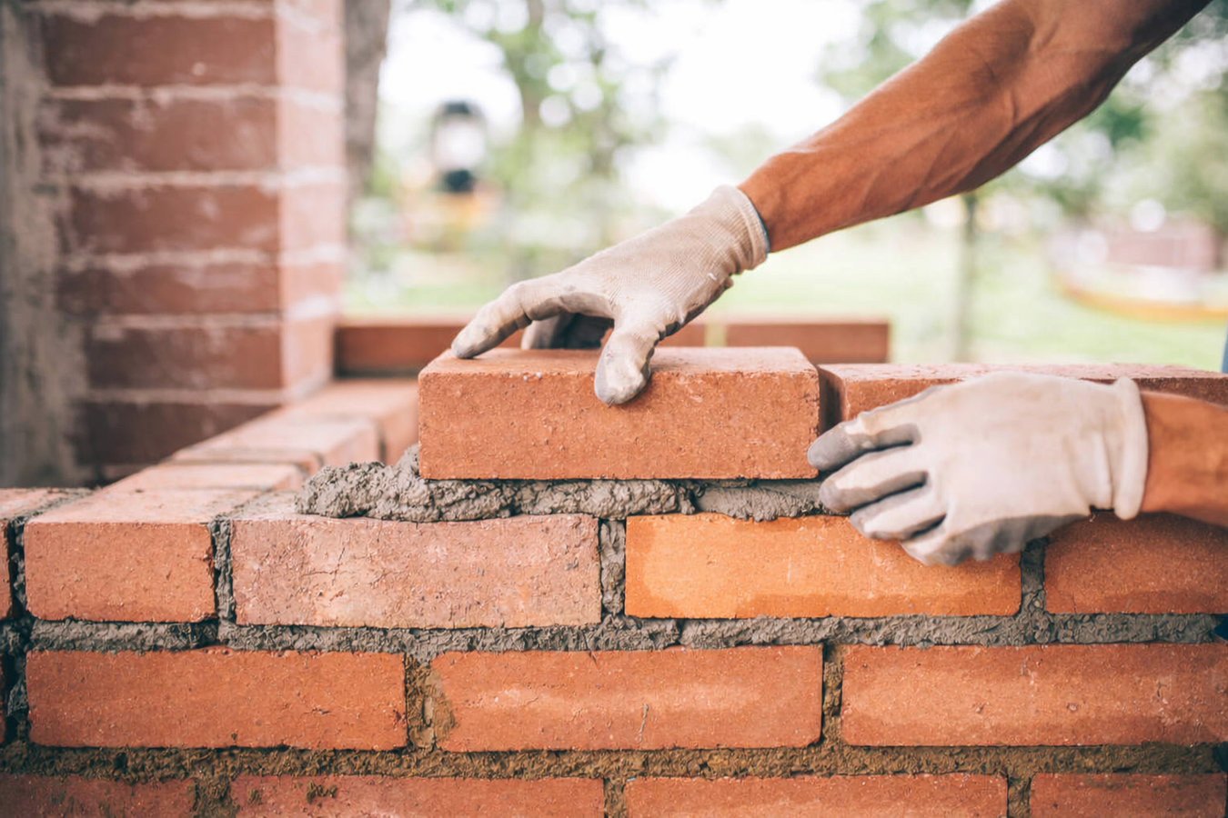 Brick wall installation in Warner Robins, GA
